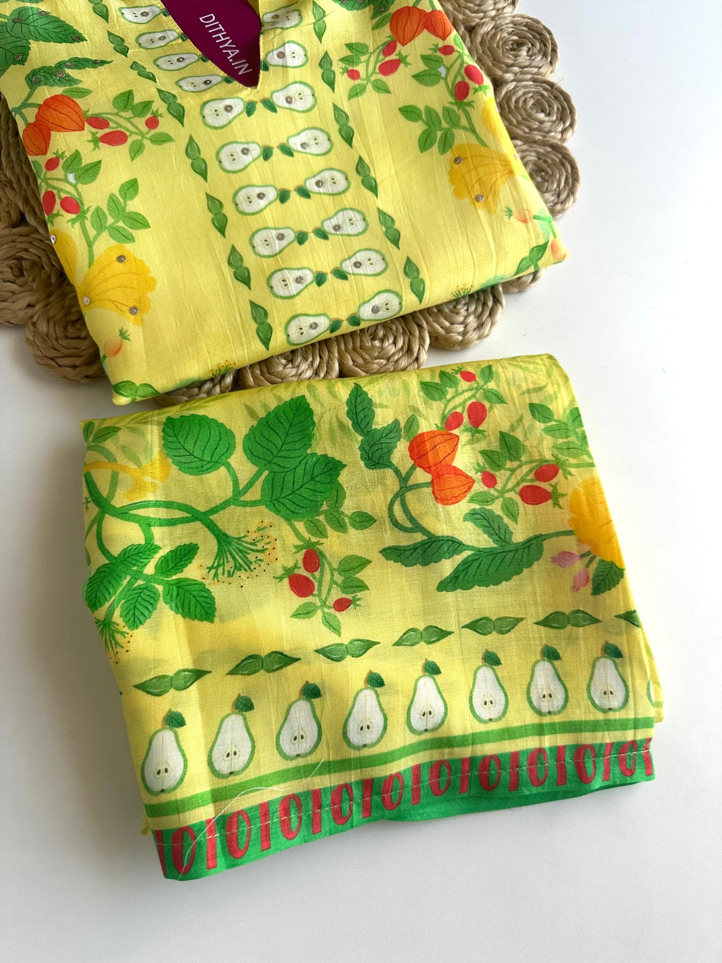 K084 - Pure muslin printed coord set