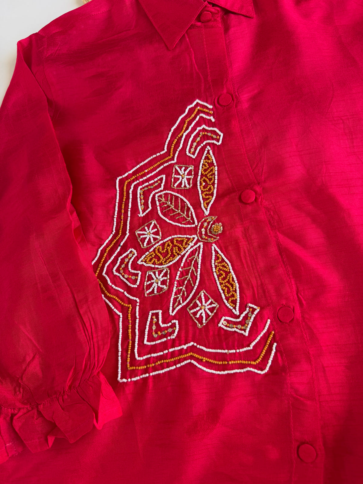K311 - Zweiteiliges Set aus russischer Seidenhandarbeit