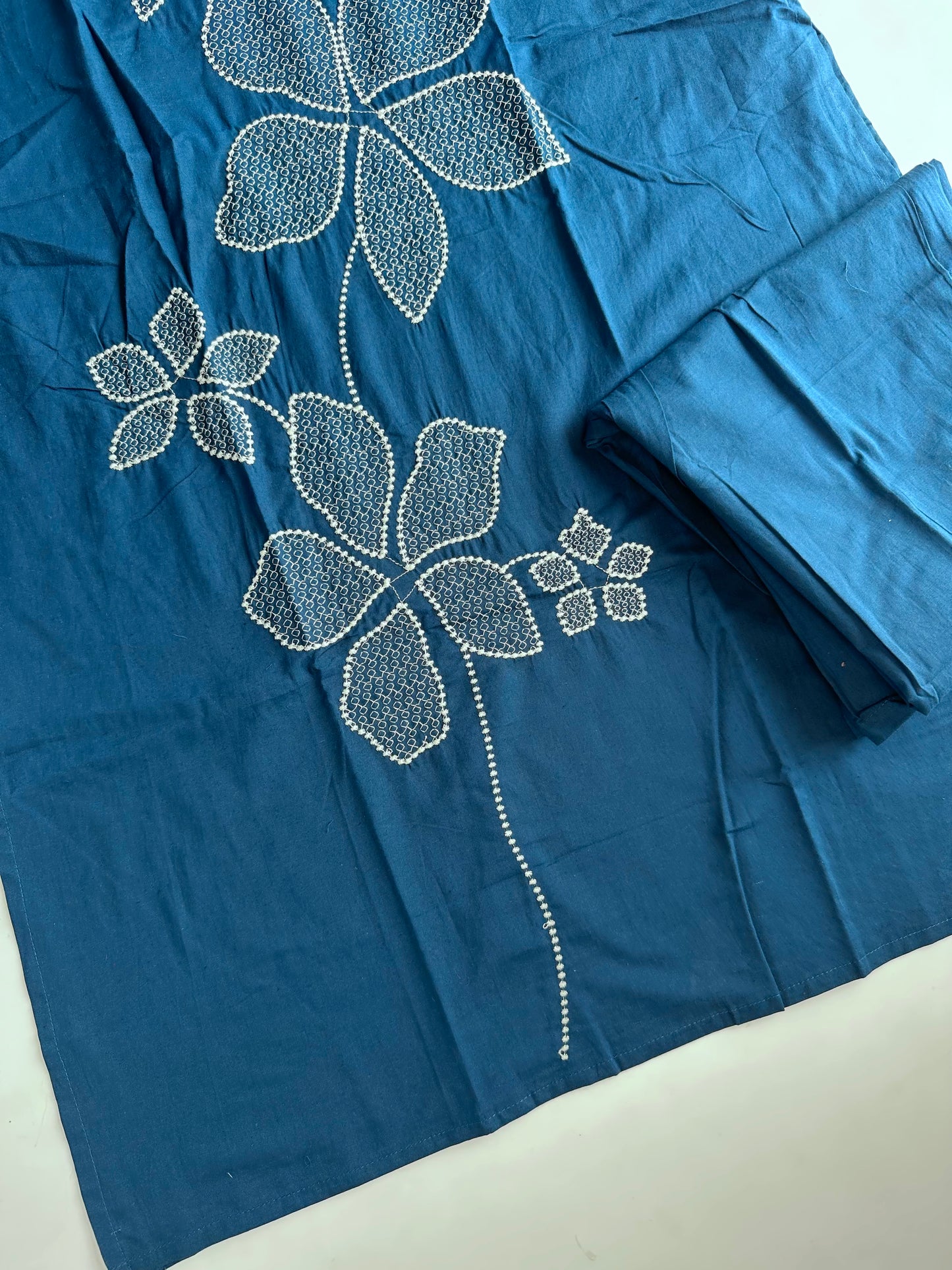 K446 - Mul Cotton straight Kurti with pants