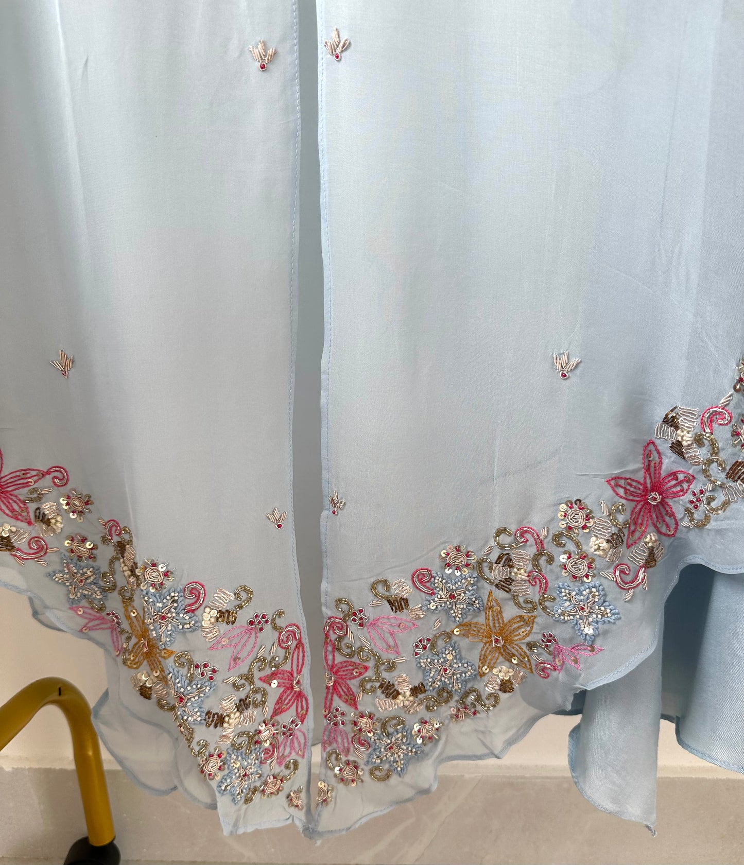 K435 - Organza Handwork kaftan with palazzo