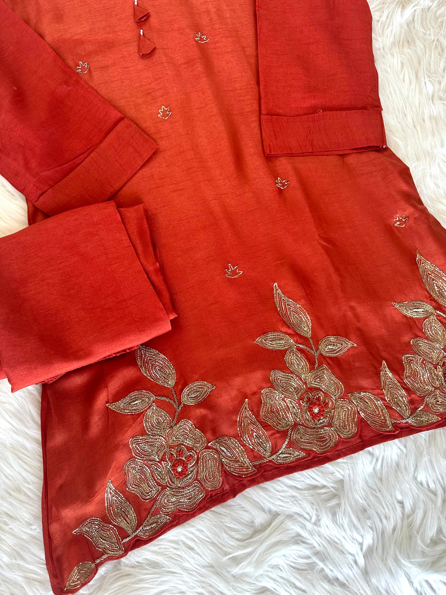 K355 - Dola silk Zardosi coord set
