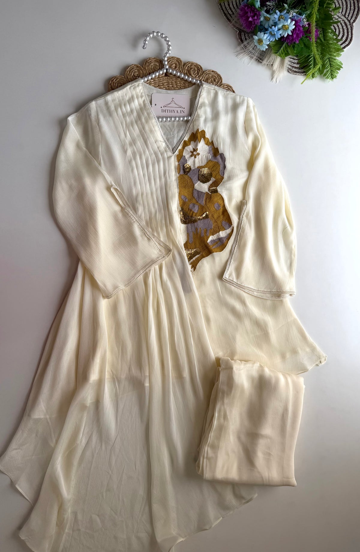 K315 - Chinnon handwork embroidered coord set
