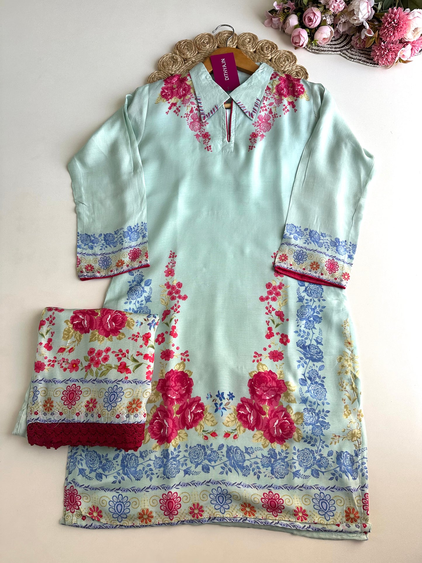K219 - Muslin printed coord set