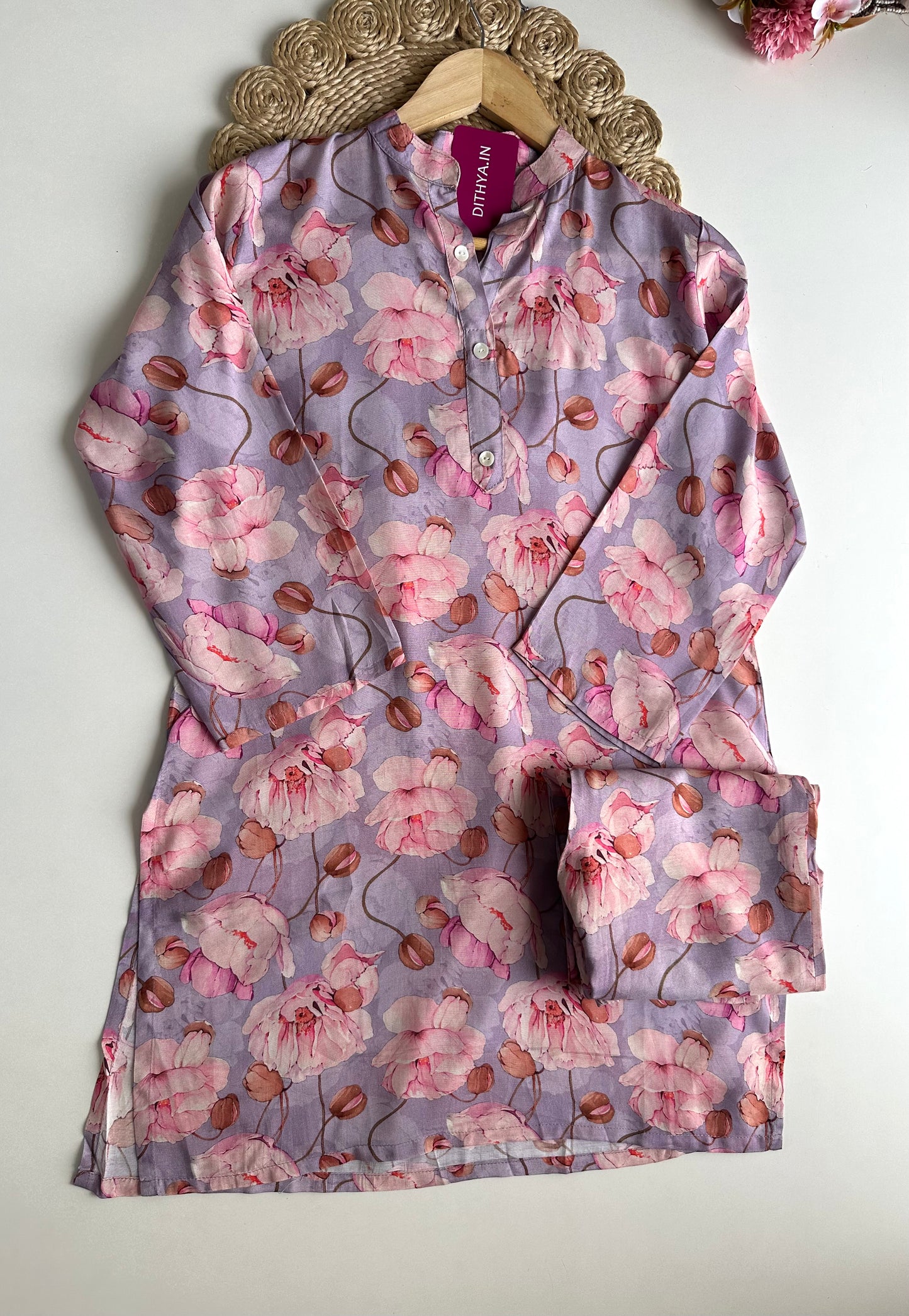 K164 - Muslin floral coord set