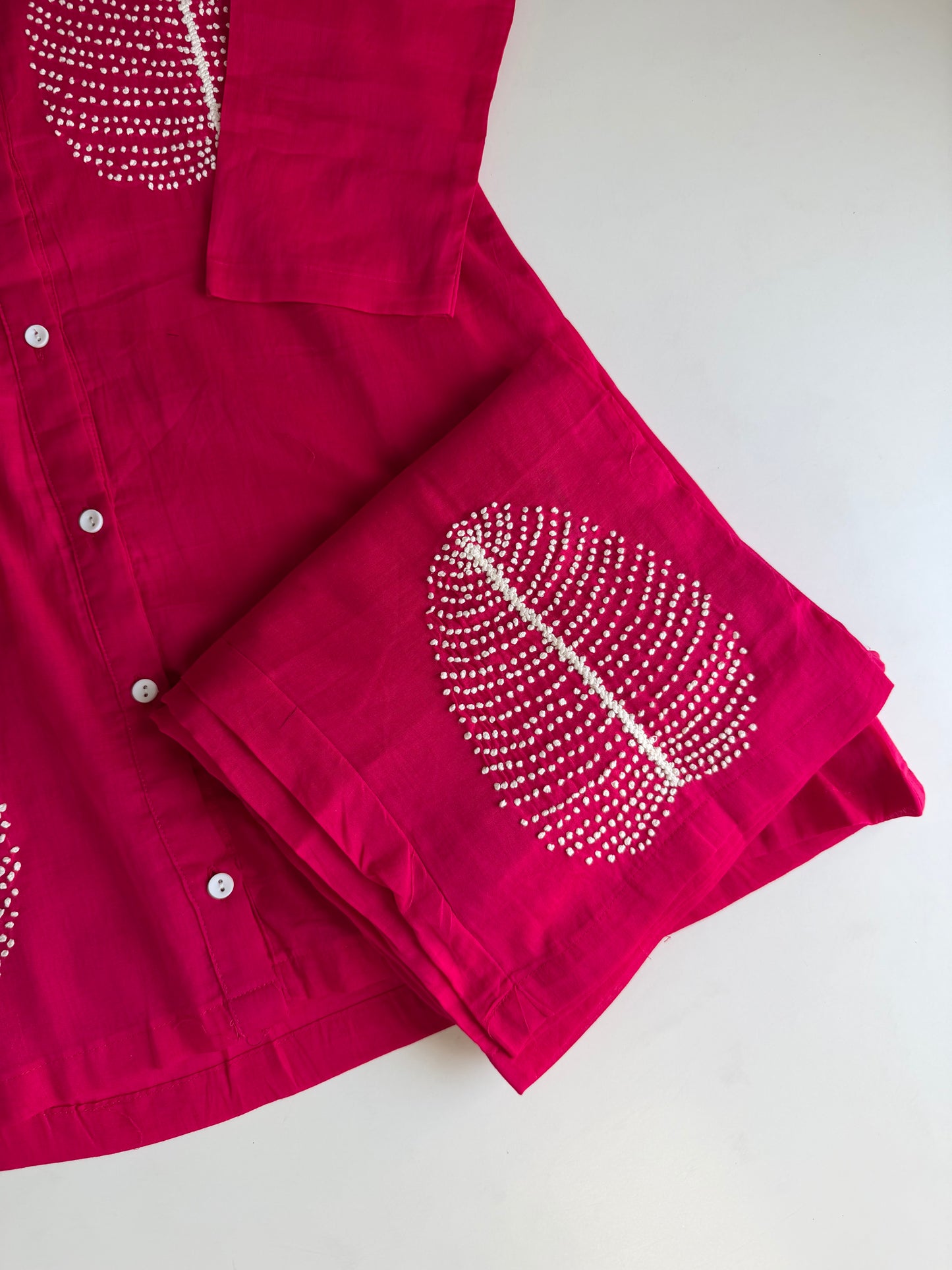 K674 - Mul cotton embroidered coord set