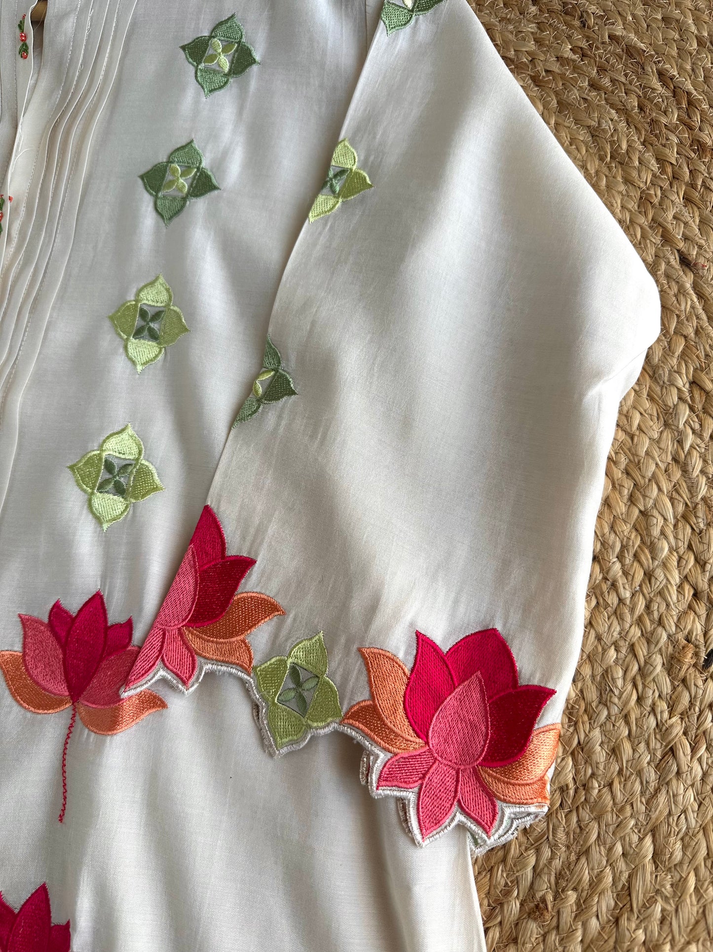 K261 - Muslin embroidered coord set