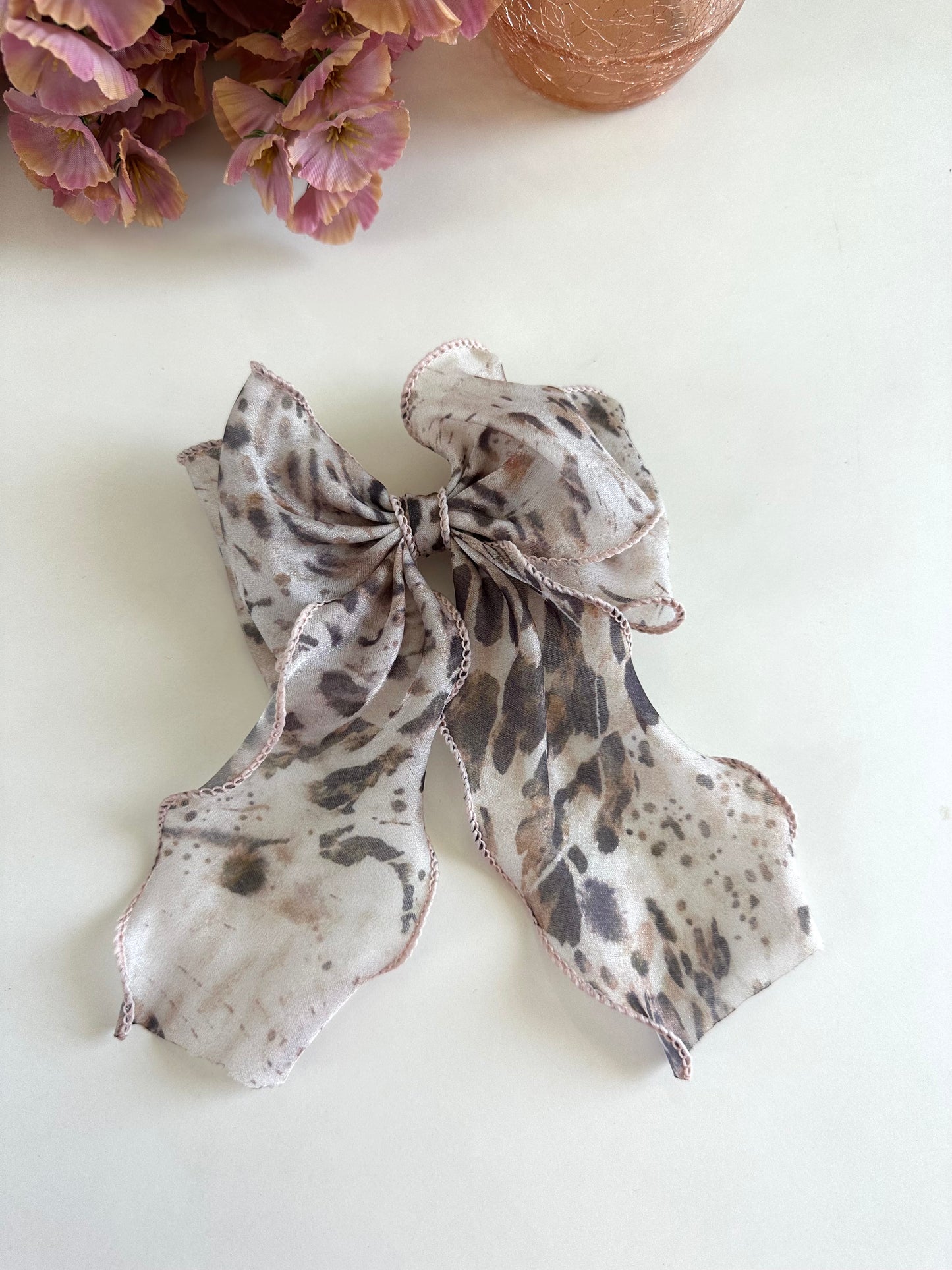 A017 - Printed bow clip (per piece)