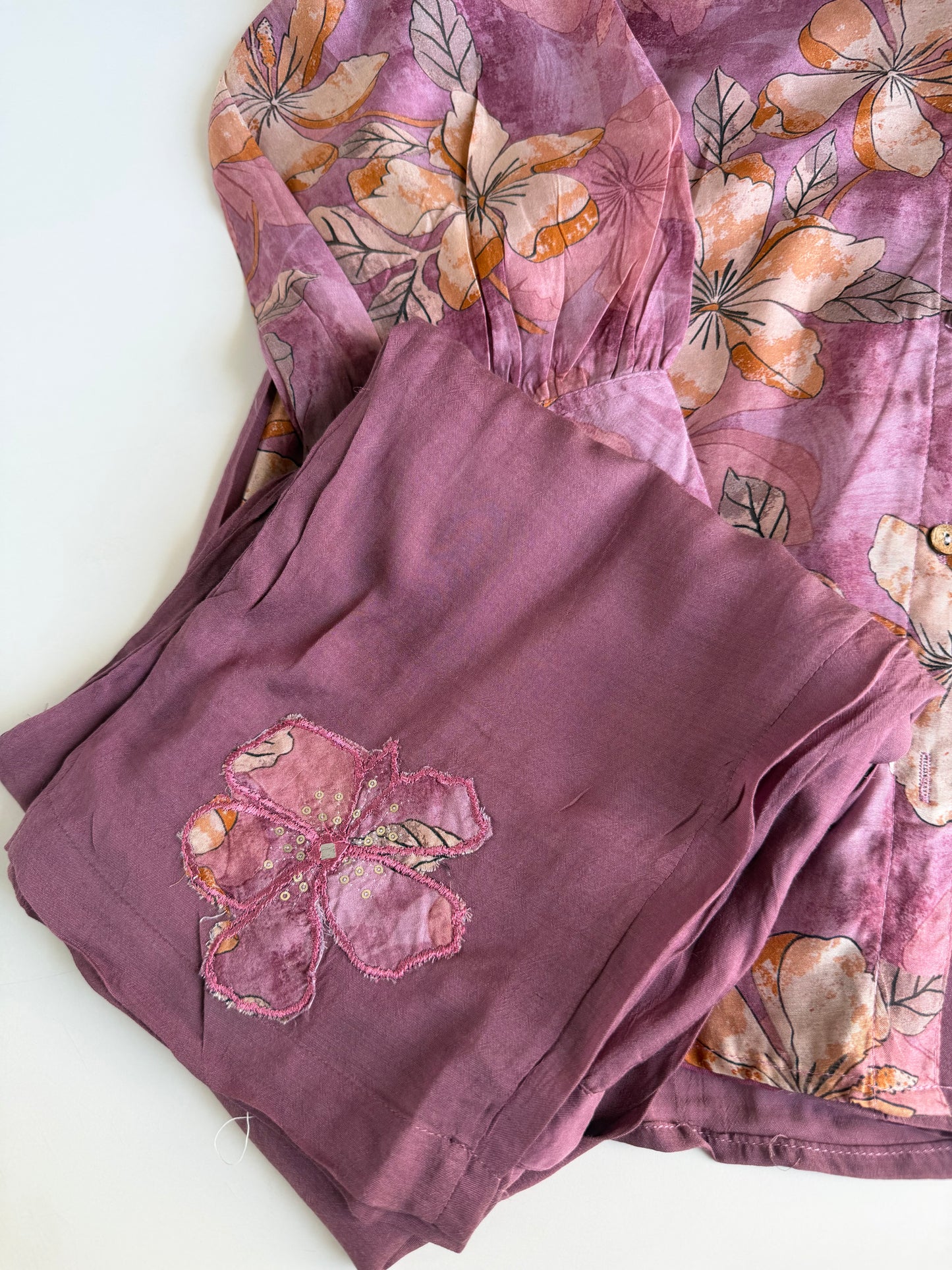 K624 - Muslin embroidered coord set