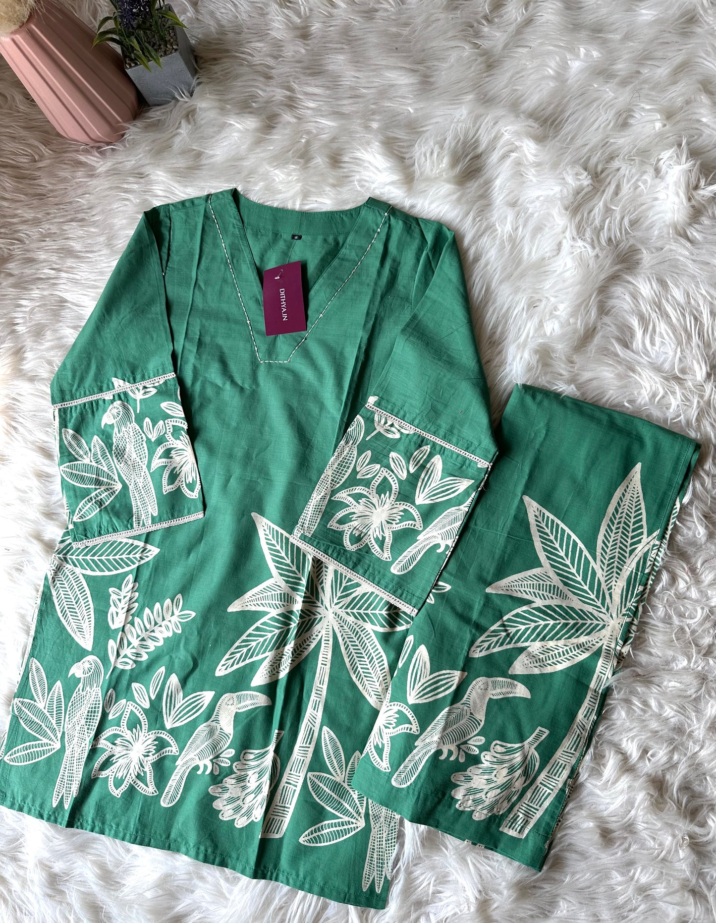 K324 - Cotton printed coord set