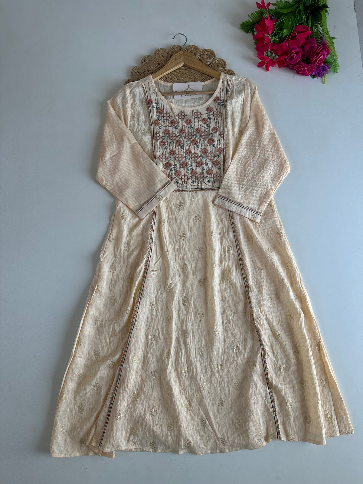 D665-Cotton Aline Kurti