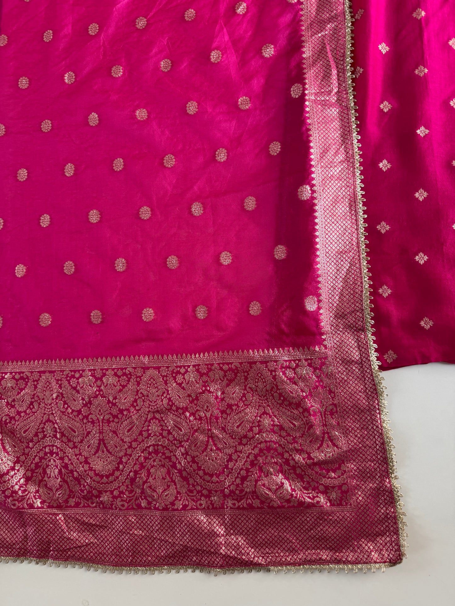 K519 - Jacquard silk straight Kurti with pants and dupatta in 2 colours