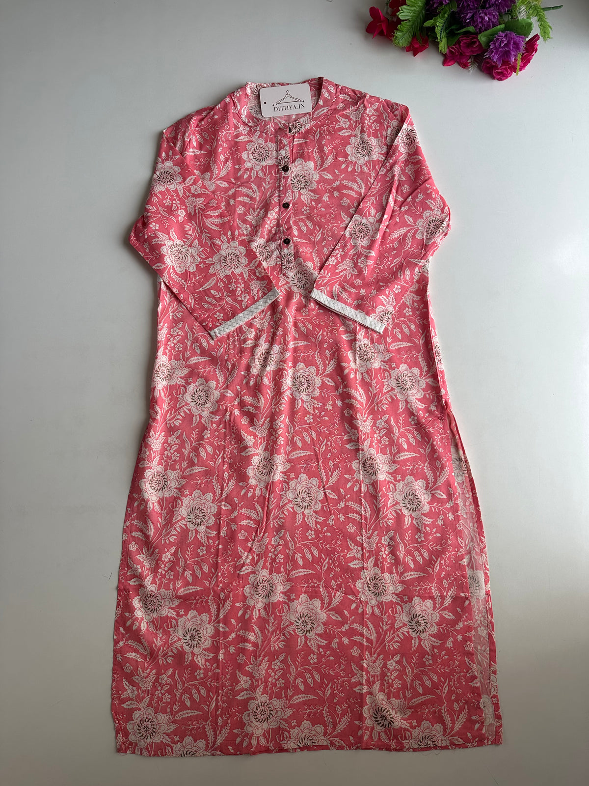 D595-Cotton straight Kurti