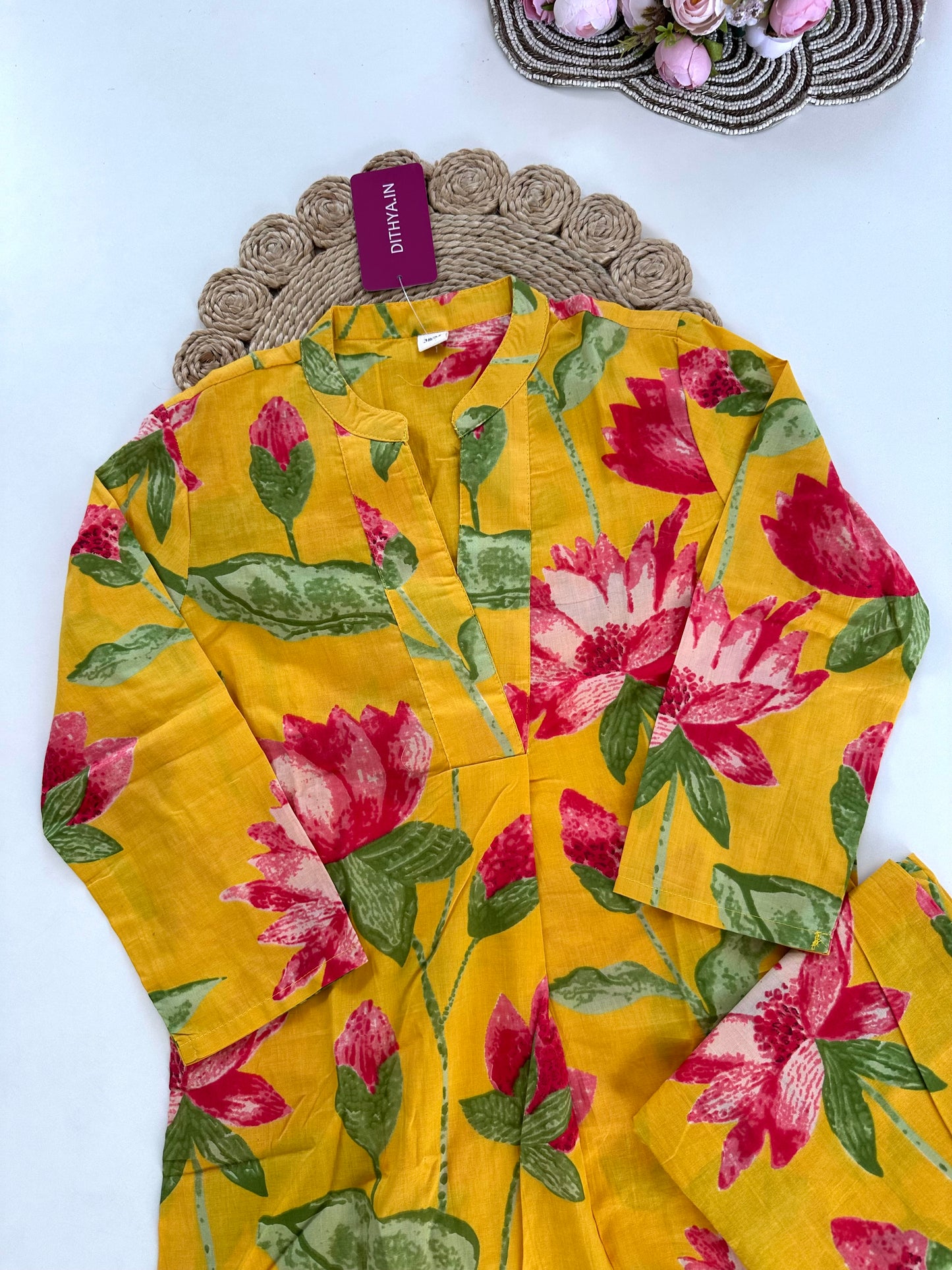 K120 - Cotton floral coord set