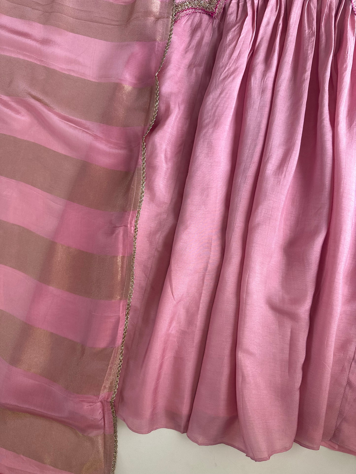 K274 - Russian silk zari work Anarkali with pants and dupatta