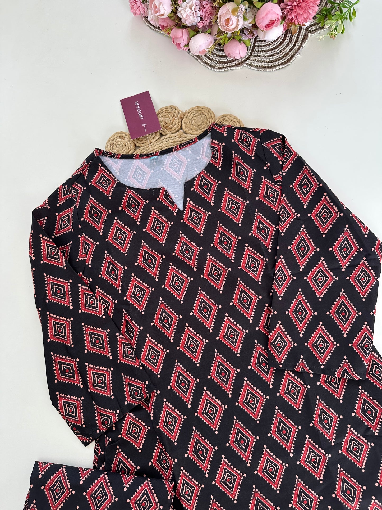 K032 - Cotton printed coord set