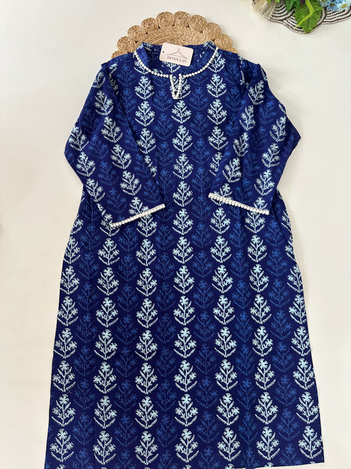 D668-Cotton straight Kurti