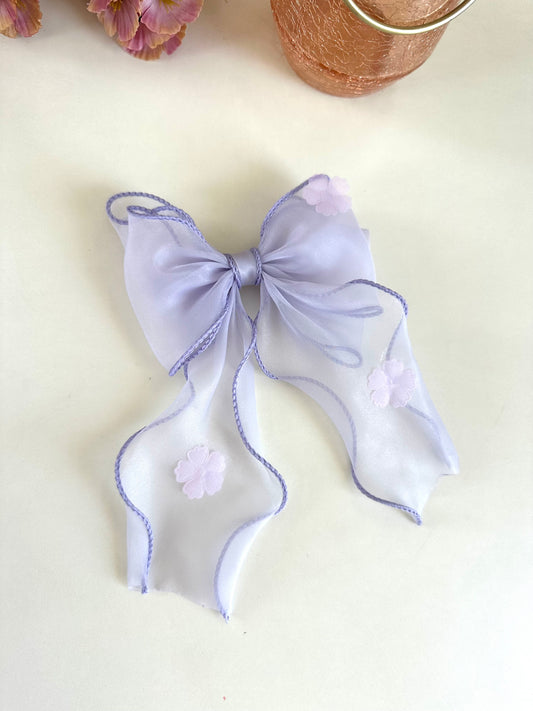 A019 - Printed bow clip (per piece)
