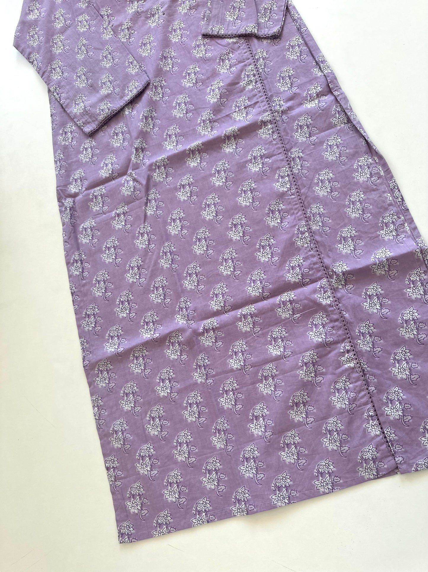 K389 - Cotton Angrakha style straight kurti in 2 colours