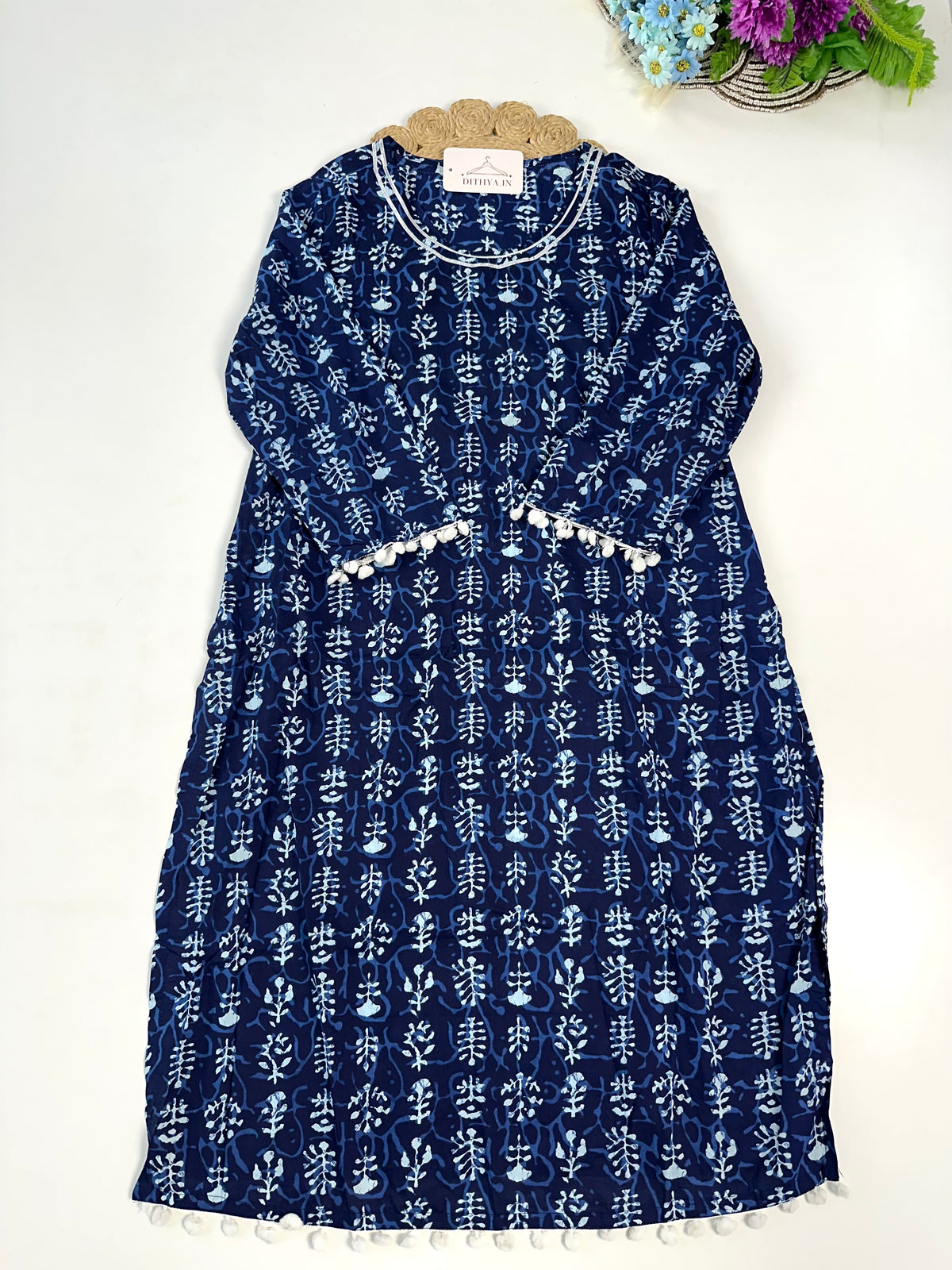 D704-Cotton straight Kurti
