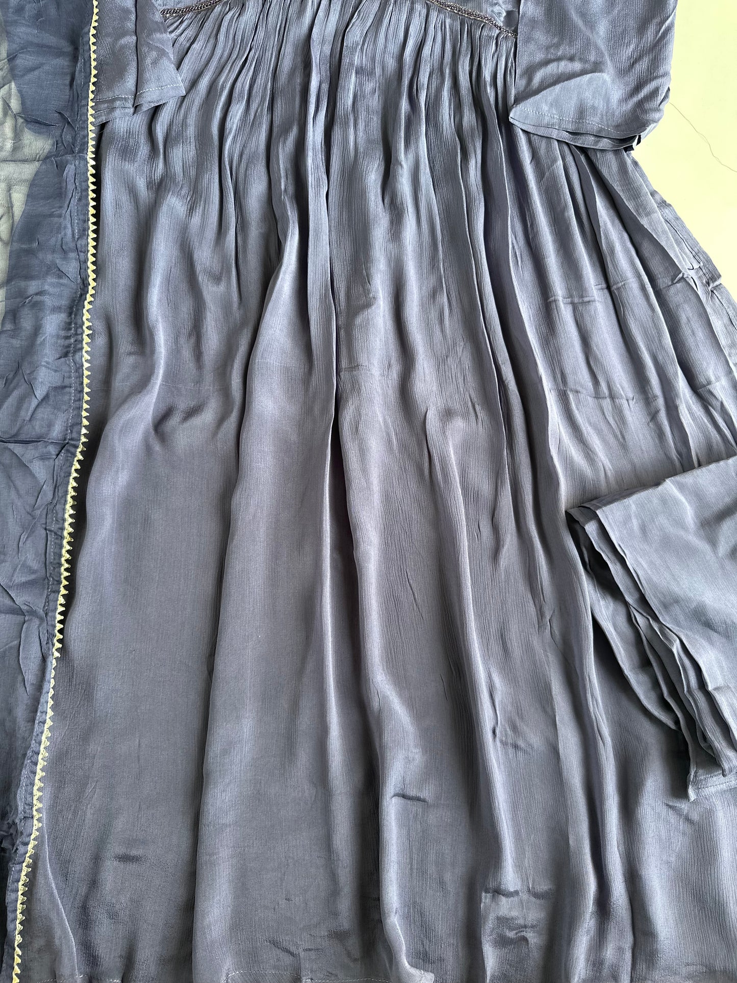 D422-Chinnon Alia cut Anarkali with pants and dupatta