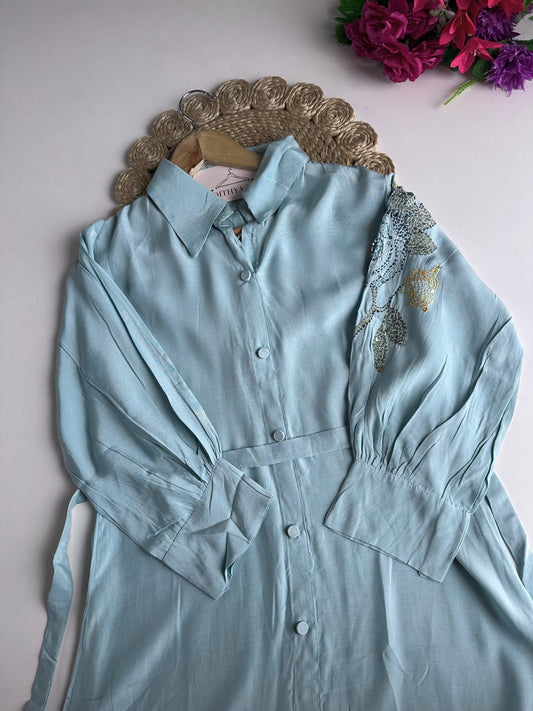 K720 - Muslin embroidered dress