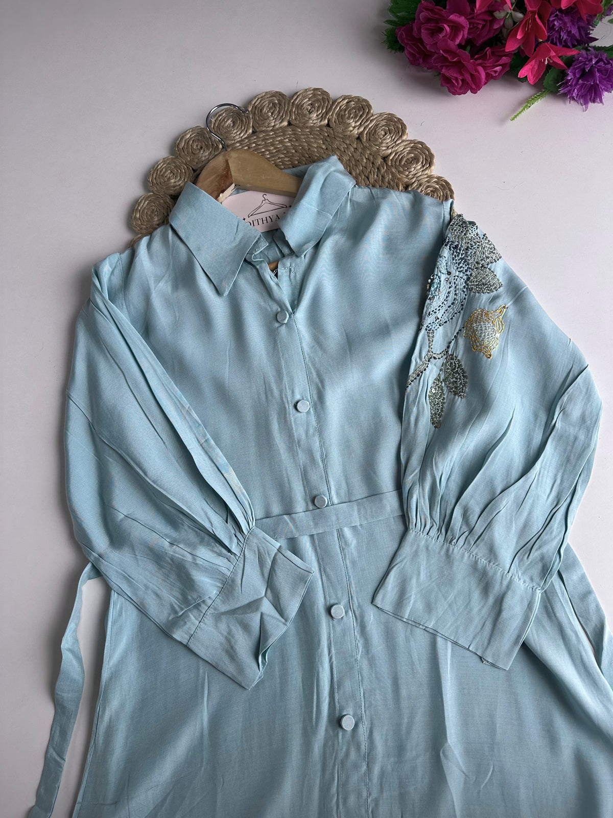 K720 - Muslin embroidered dress