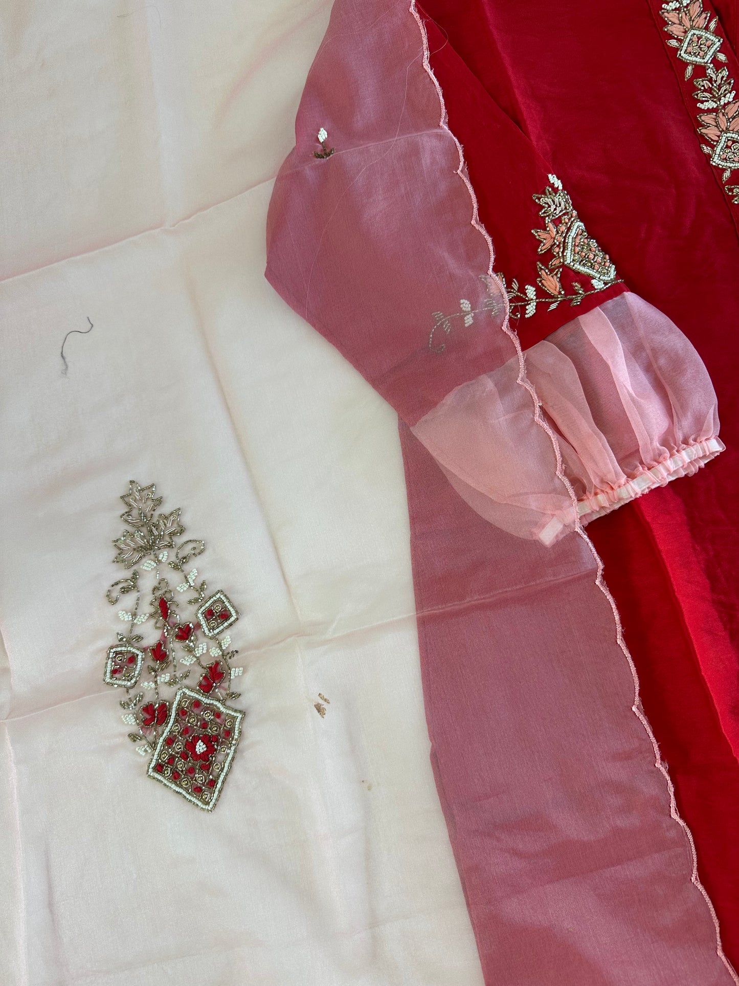 D384 - Dola silk straight kurti with dupatta