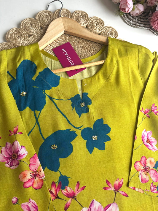K026 - Muslin floral coord set