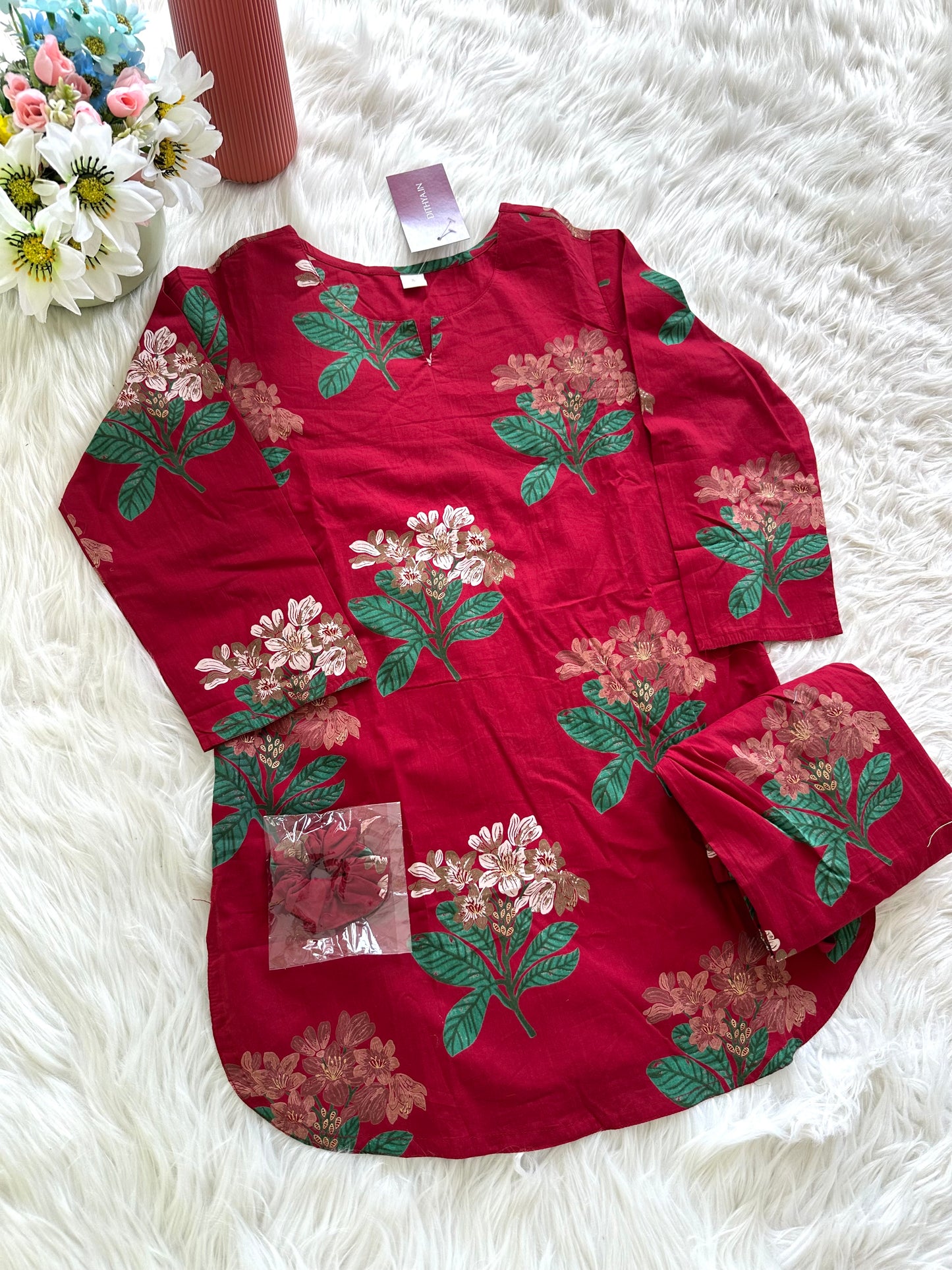 K044 - Cotton floral Coord sets in 3 styles