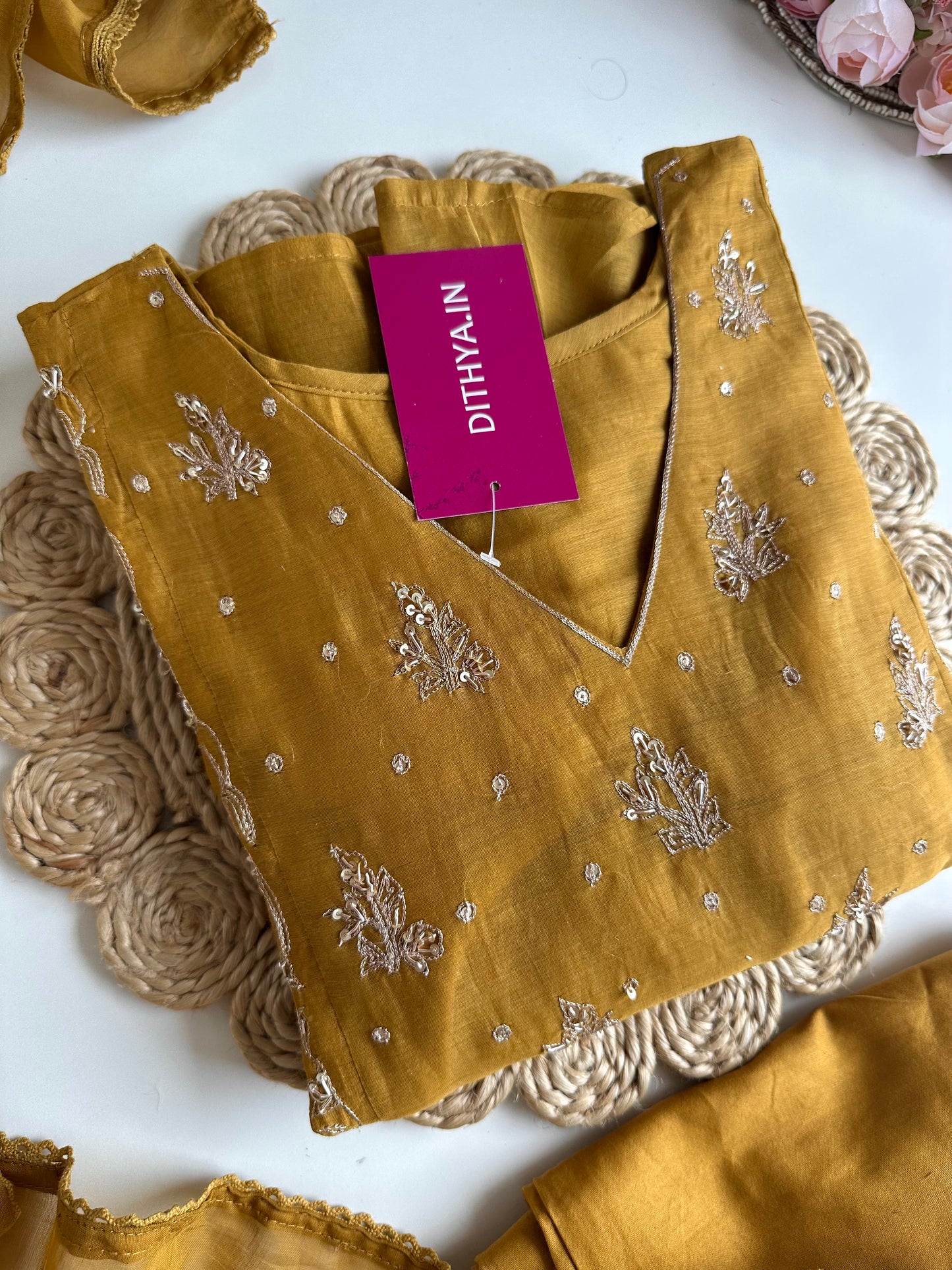 K005 - Mul Chanderi zardosi Anarkali with pants and dupatta in 3 colours