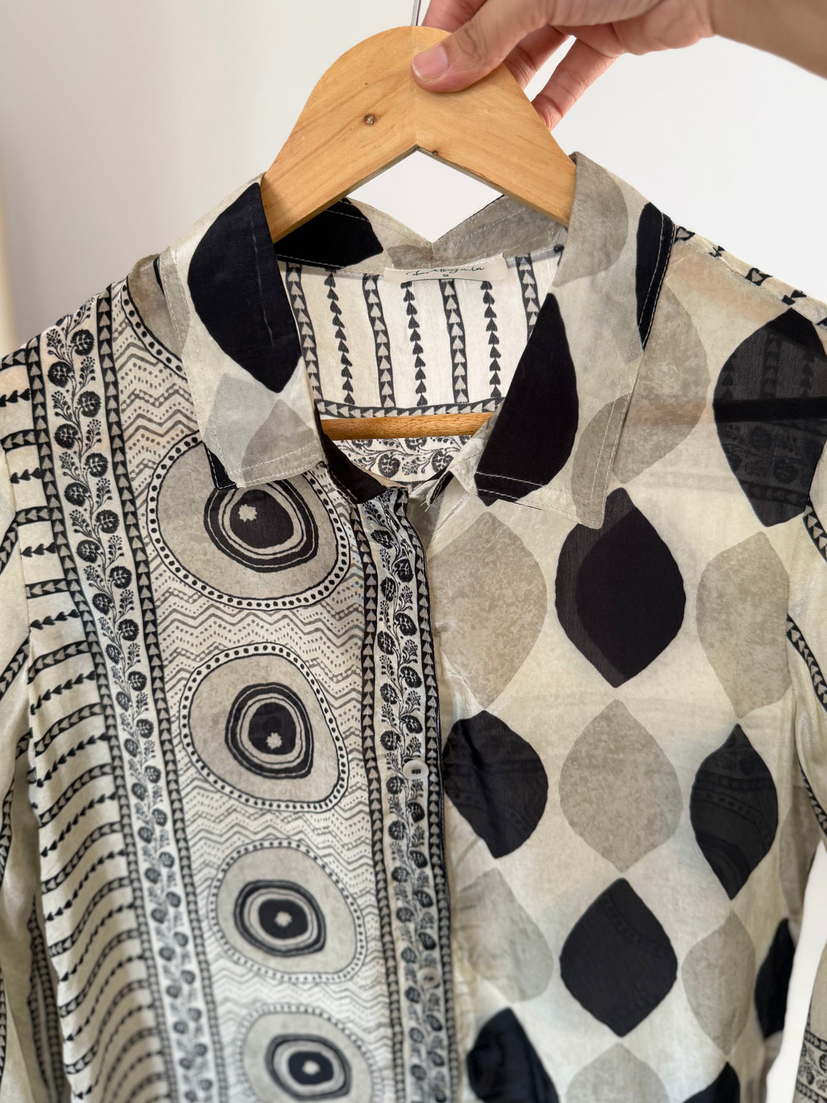 K552 - Pure crape ajrakh print coord set