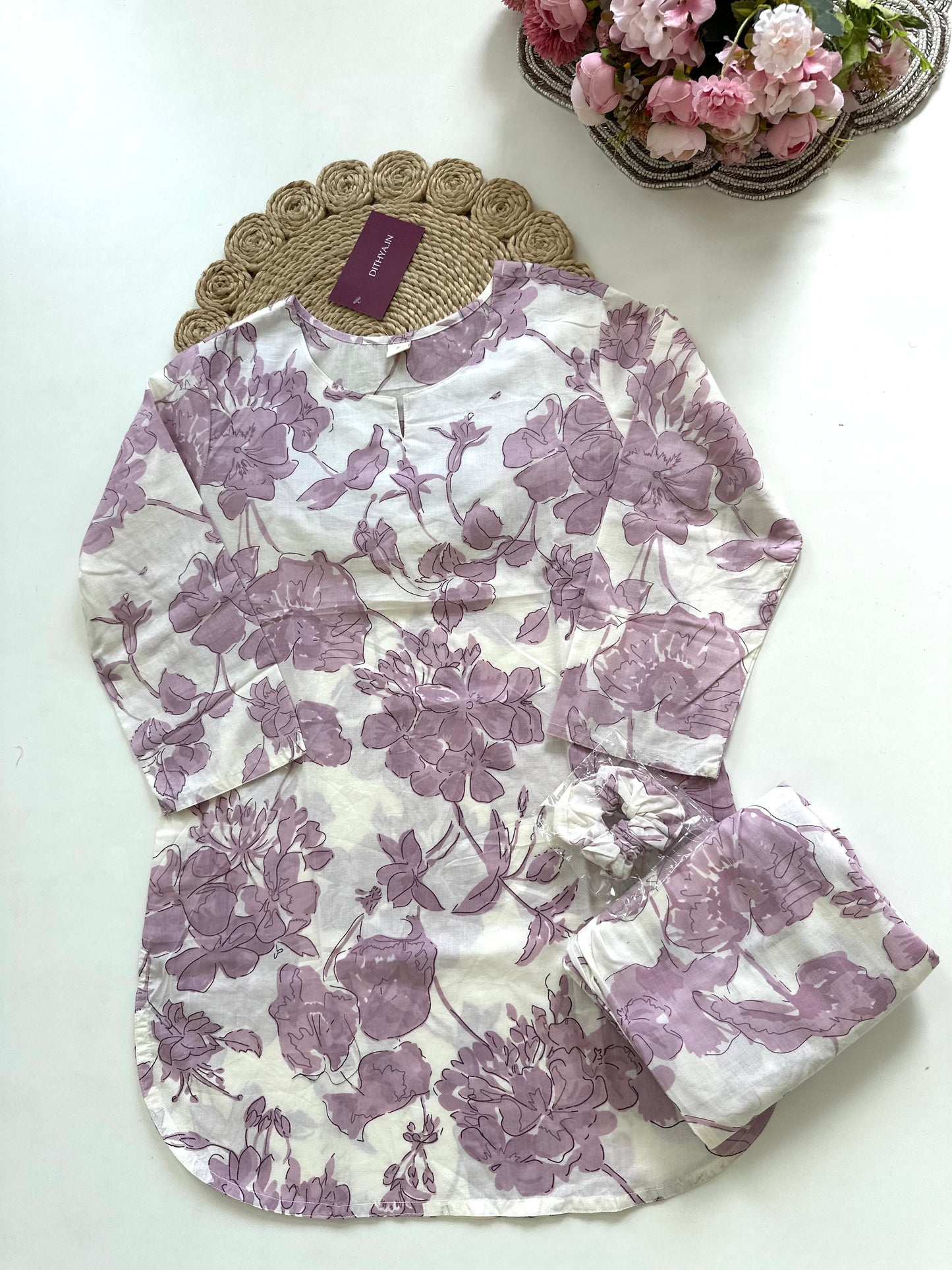 K044 - Cotton floral Coord sets in 3 styles