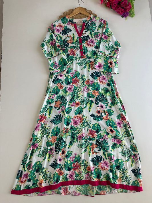 D644-Cotton Aline Kurti