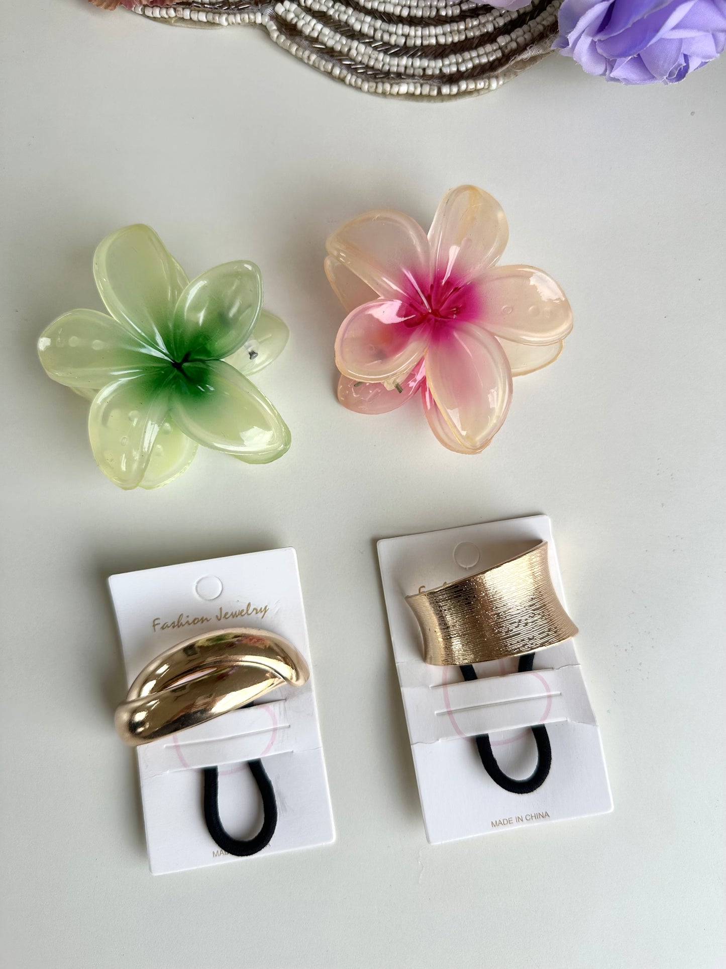 A044 - Combo - 2 Hairband & 2 Hair clip