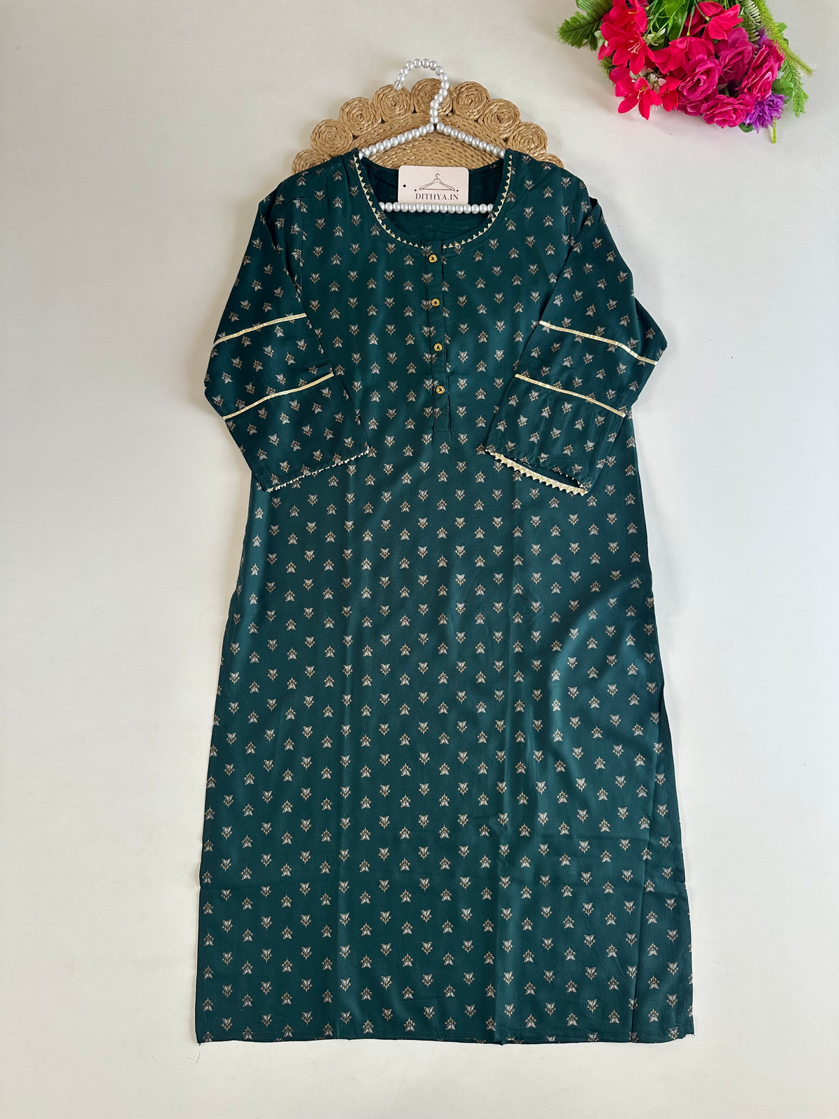 D657-Cotton straight Kurti
