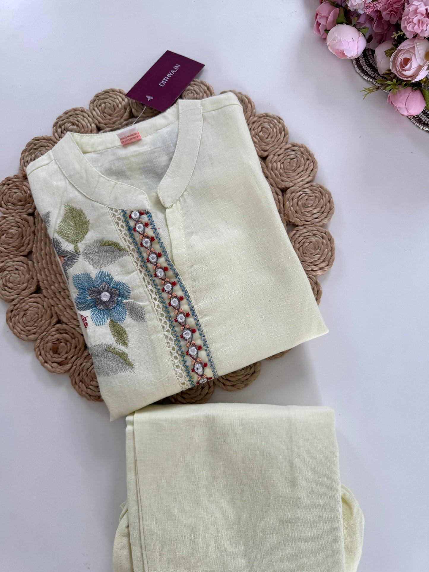 K017 - Linen cotton coord set