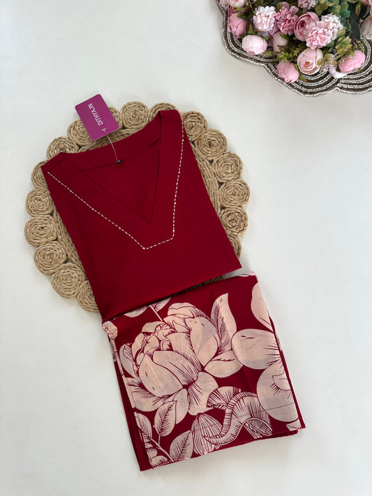 K400 - Cotton printed Coord set