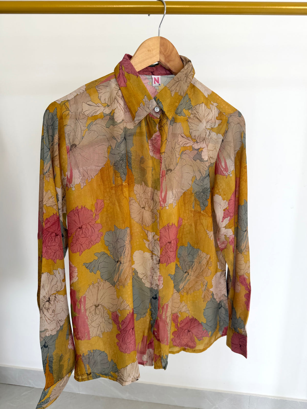 K677 - Muslin printed shirt