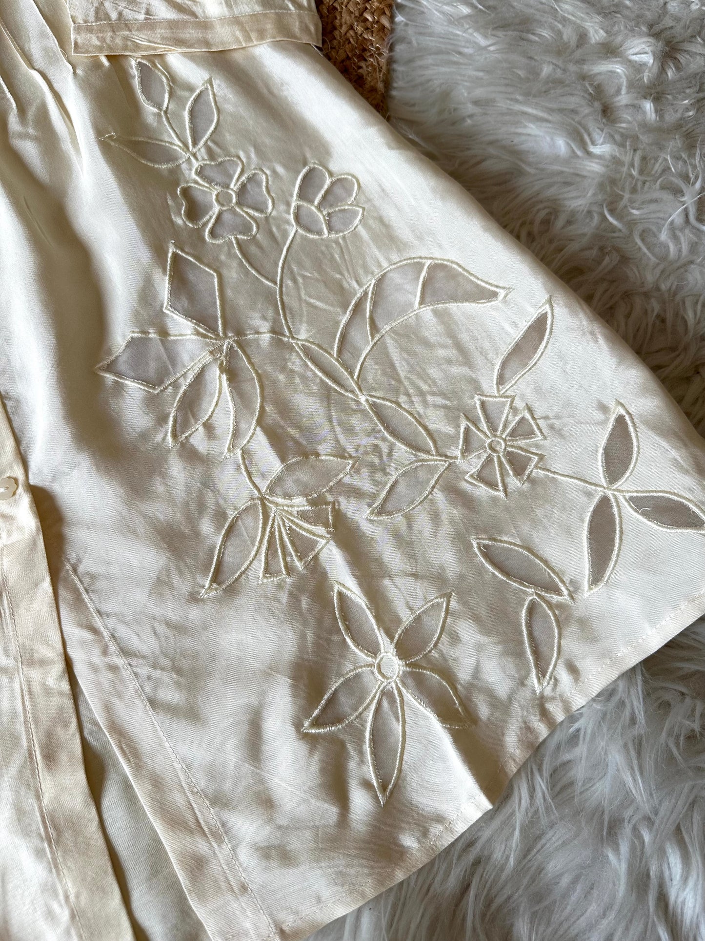K245 - Muslin cotton appliqué work coord set