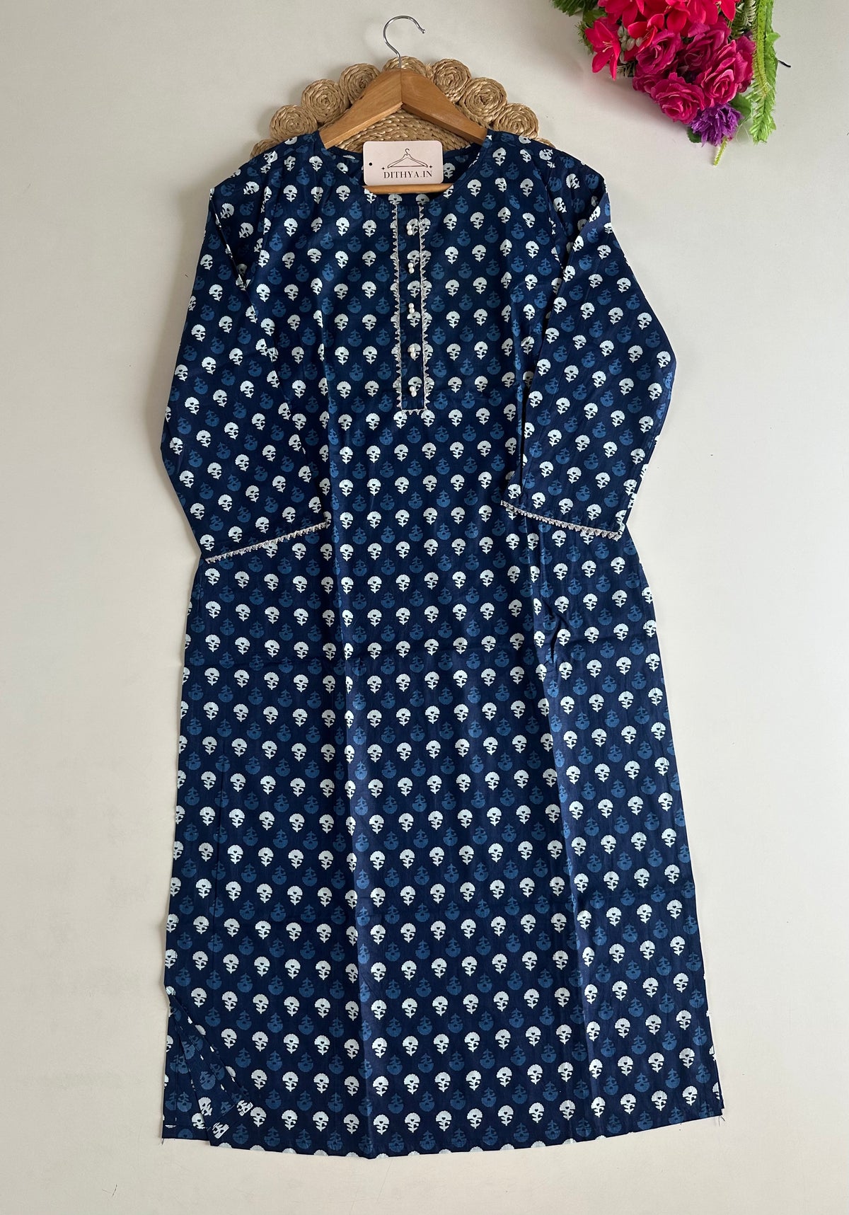 D623-Cotton straight Kurti