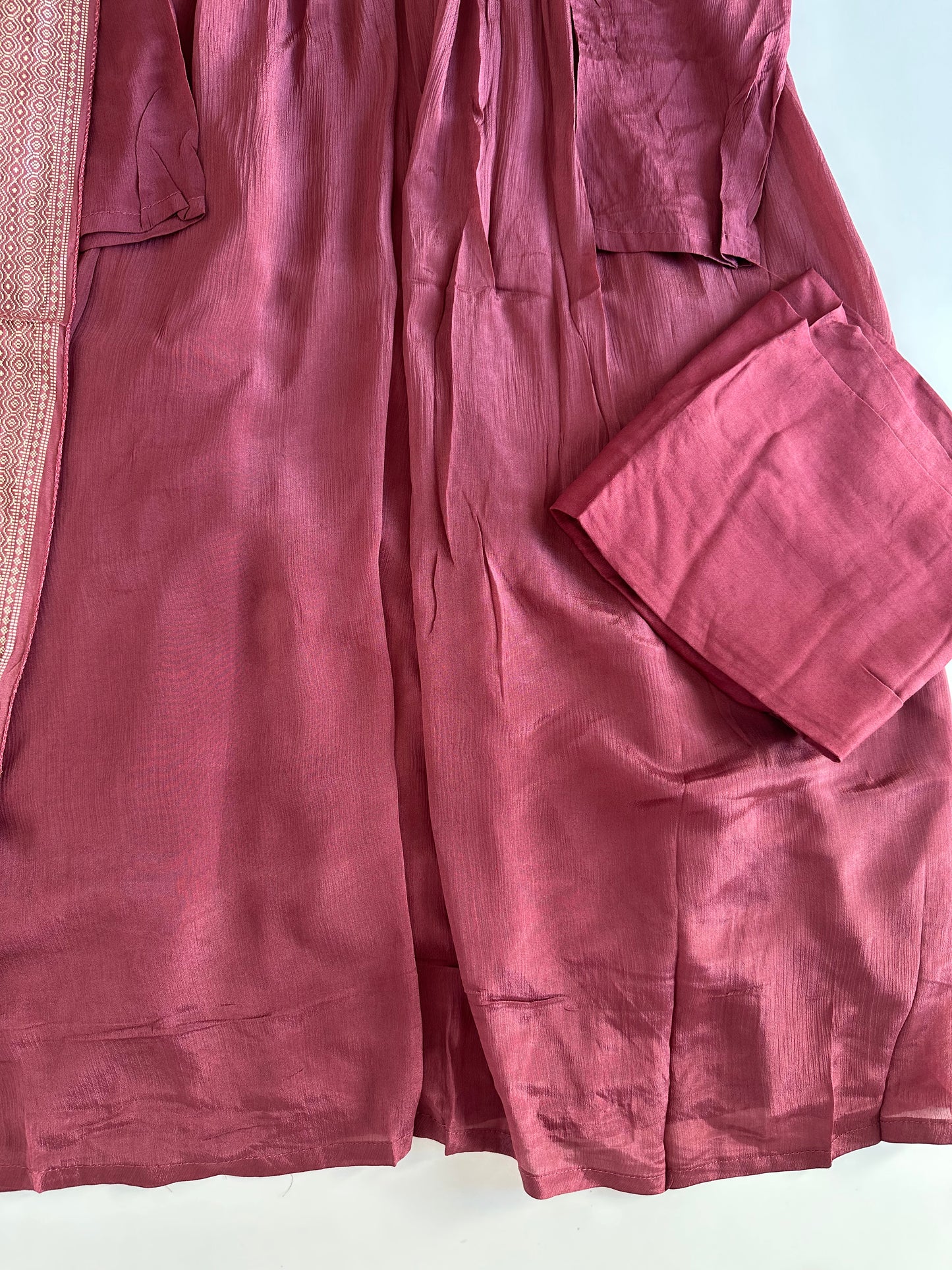 D371 - Chinnon Alia cut Anarkali with pants and dupatta
