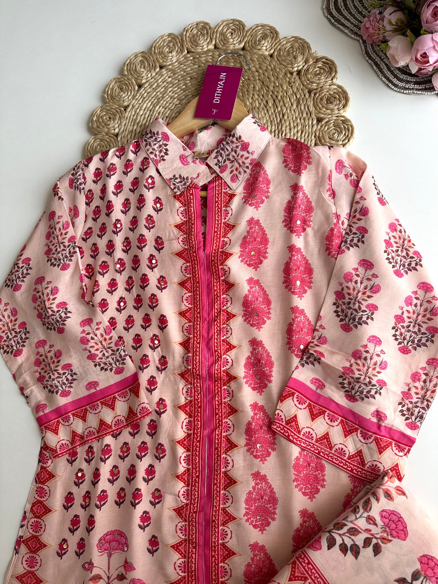 K338 - Muslin printed coord set
