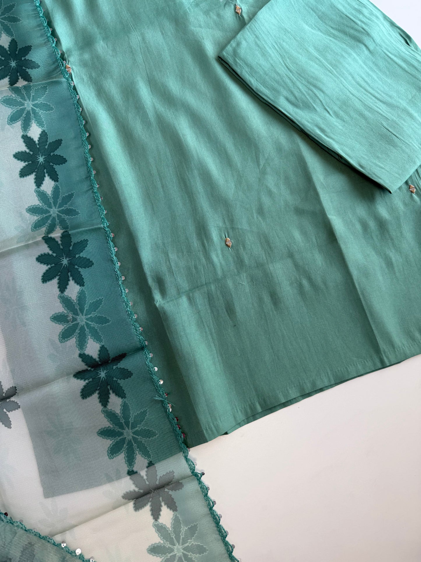 K135 - Roman silk straight Kurti with pants and dupatta