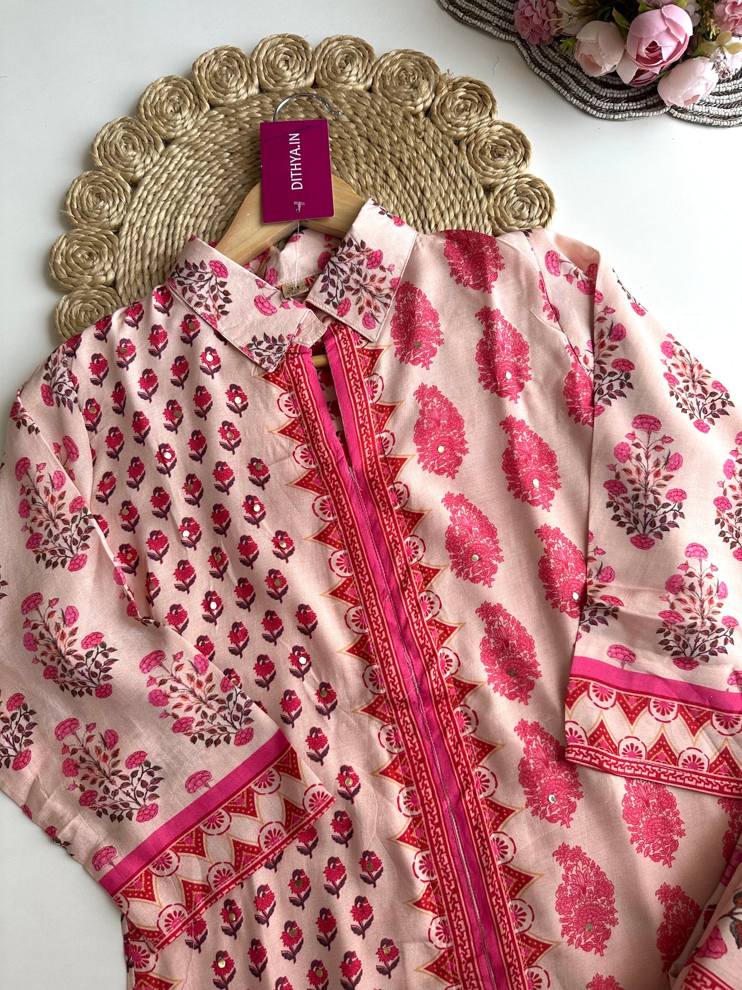 K338 - Muslin printed coord set