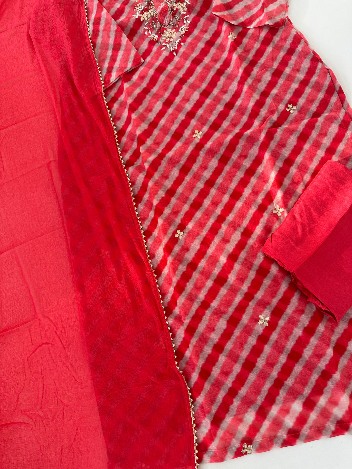 D309 - Dola silk straight kurti with pants and dupatta
