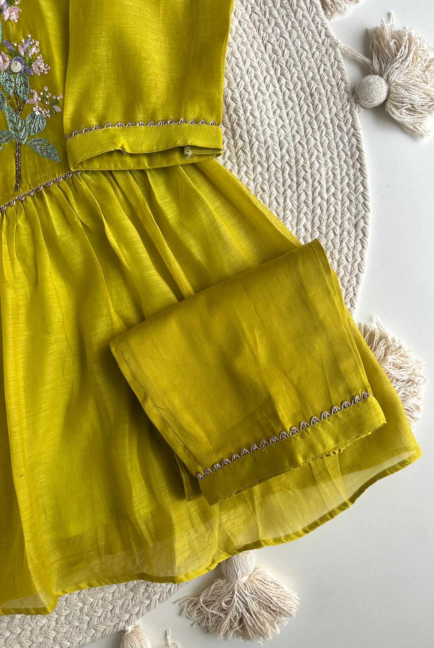 K428 - Mul Chanderi handwork coord set