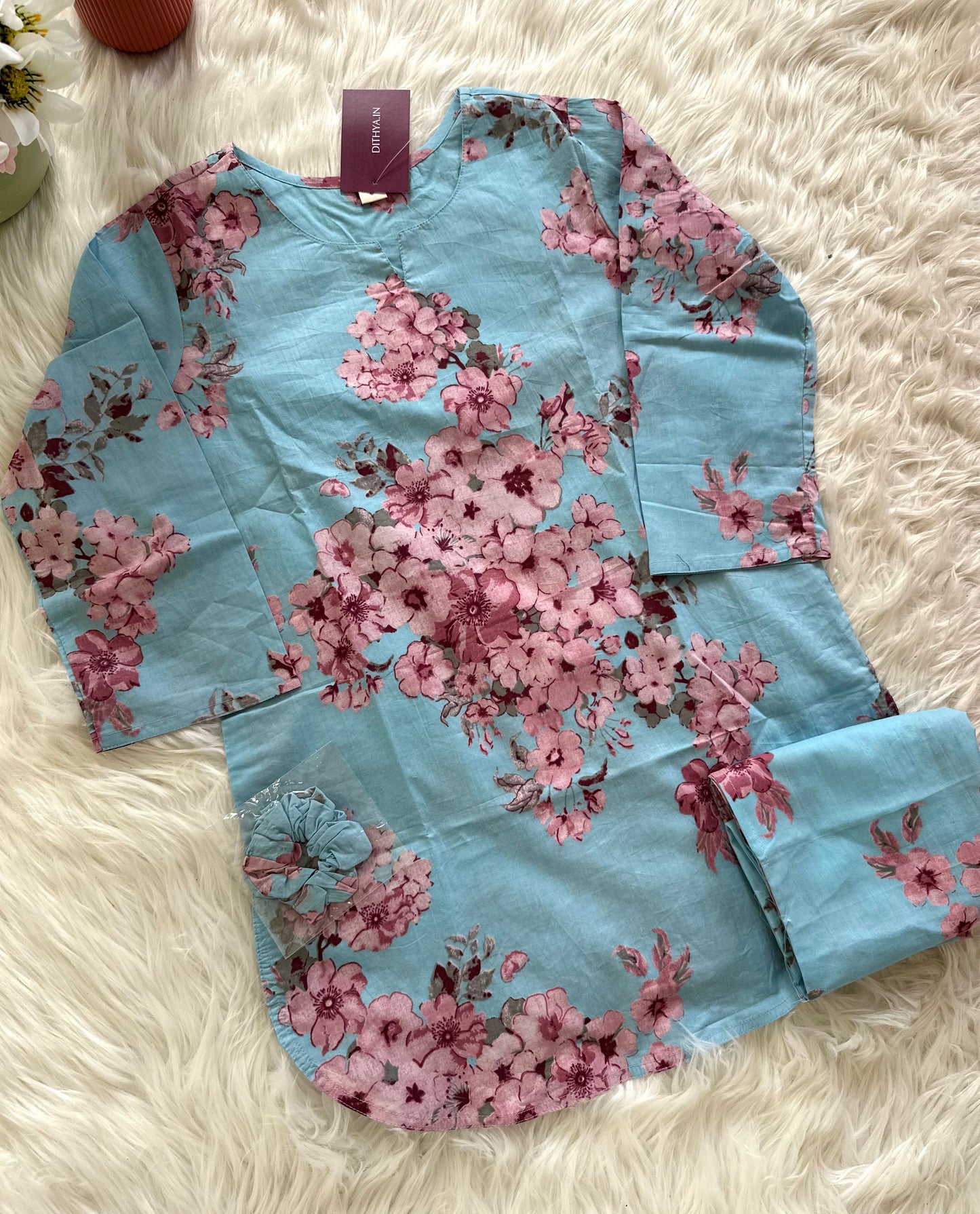 K044 - Cotton floral Coord sets in 3 styles