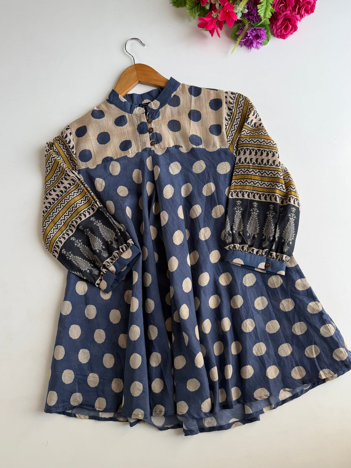K535 - Muslin printed shirt