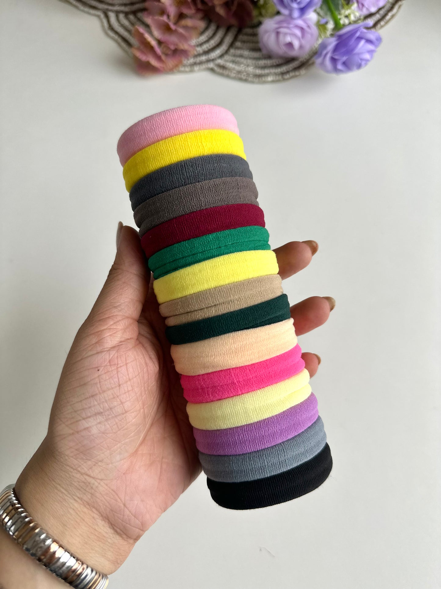 A038 - Regular hairbands (set of 15)