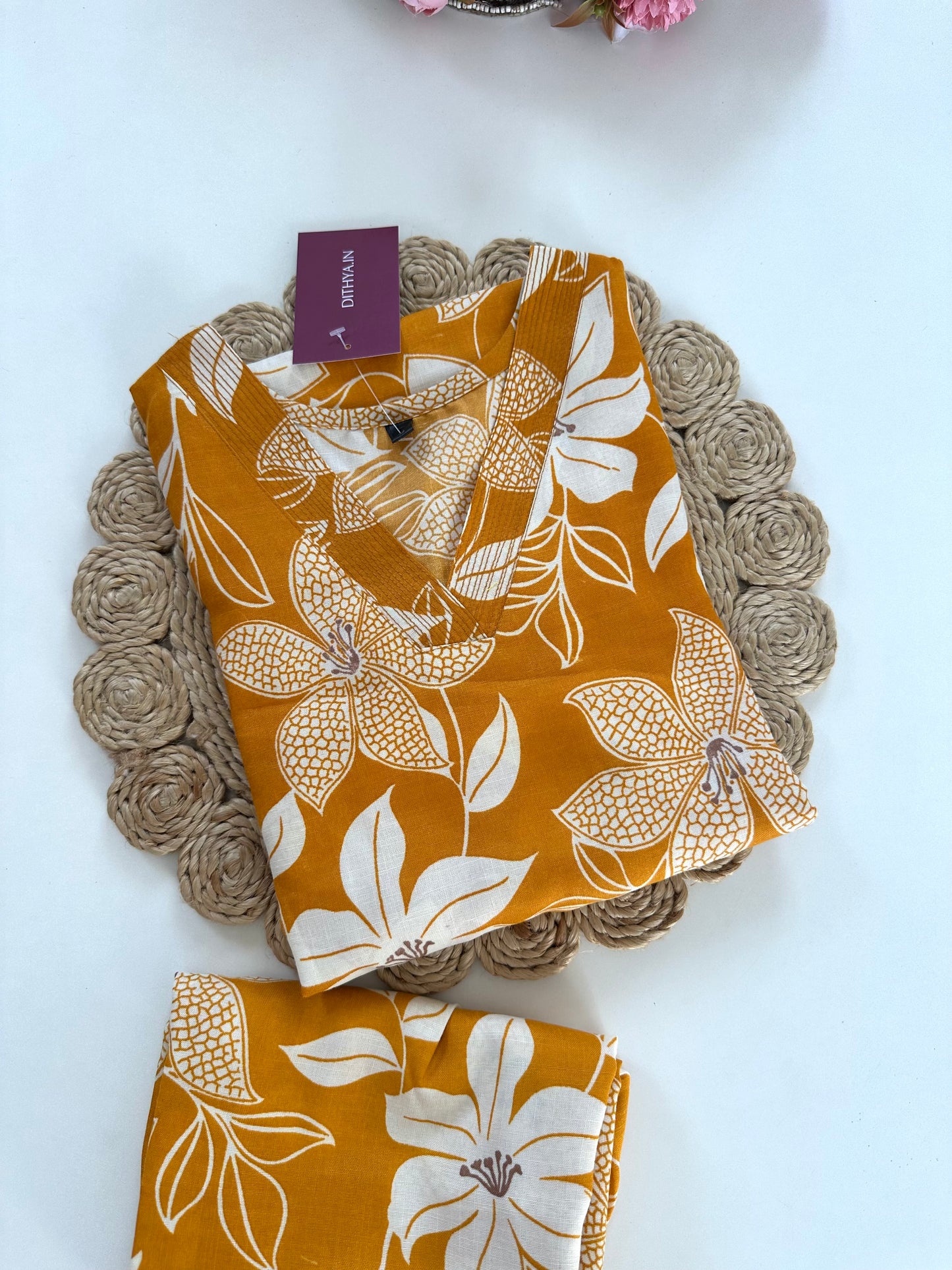 K308 - Cotton floral coord sets in 4 colours